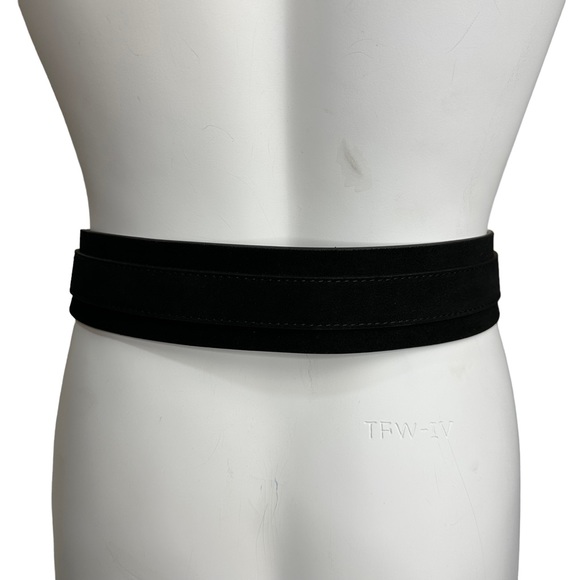 NWT J. Crew Sueded Black Belt S/M 30”-35” jcrew - Picture 4 of 7